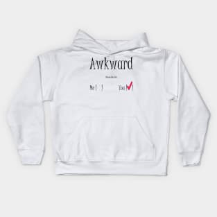 Who's Awkward? (borderless) Kids Hoodie